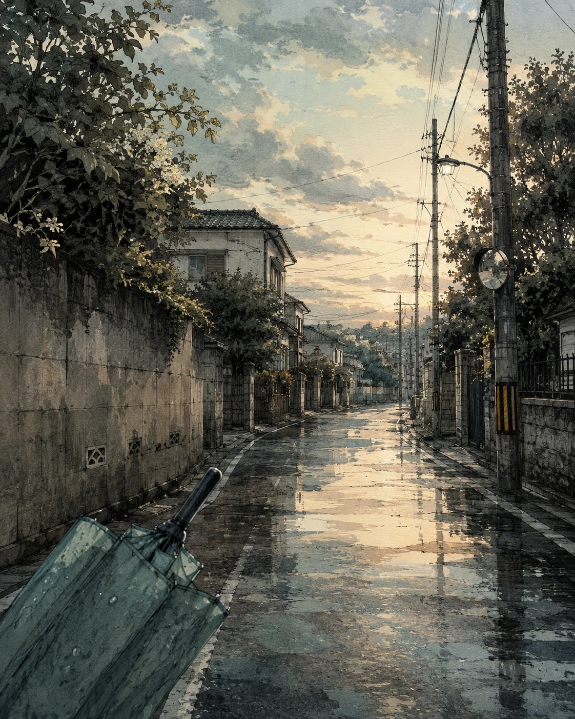 Gallery/AIgraphic/#12】記憶の名残り／雨上がりの虹｜PikoPikoぴこぴこ
