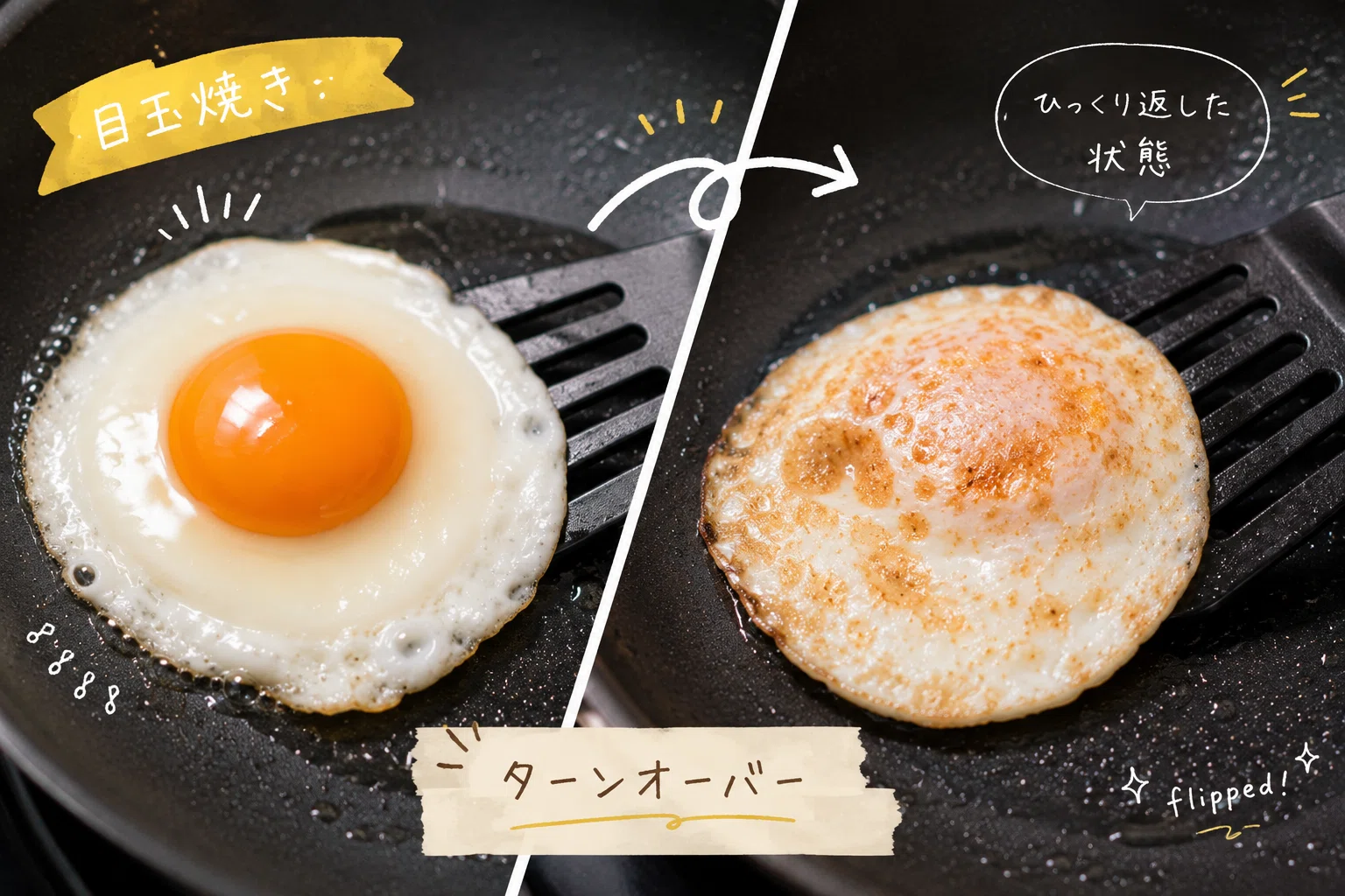 ターンオーバーでお願いします。」屋久島のホテルで知った目玉焼きの