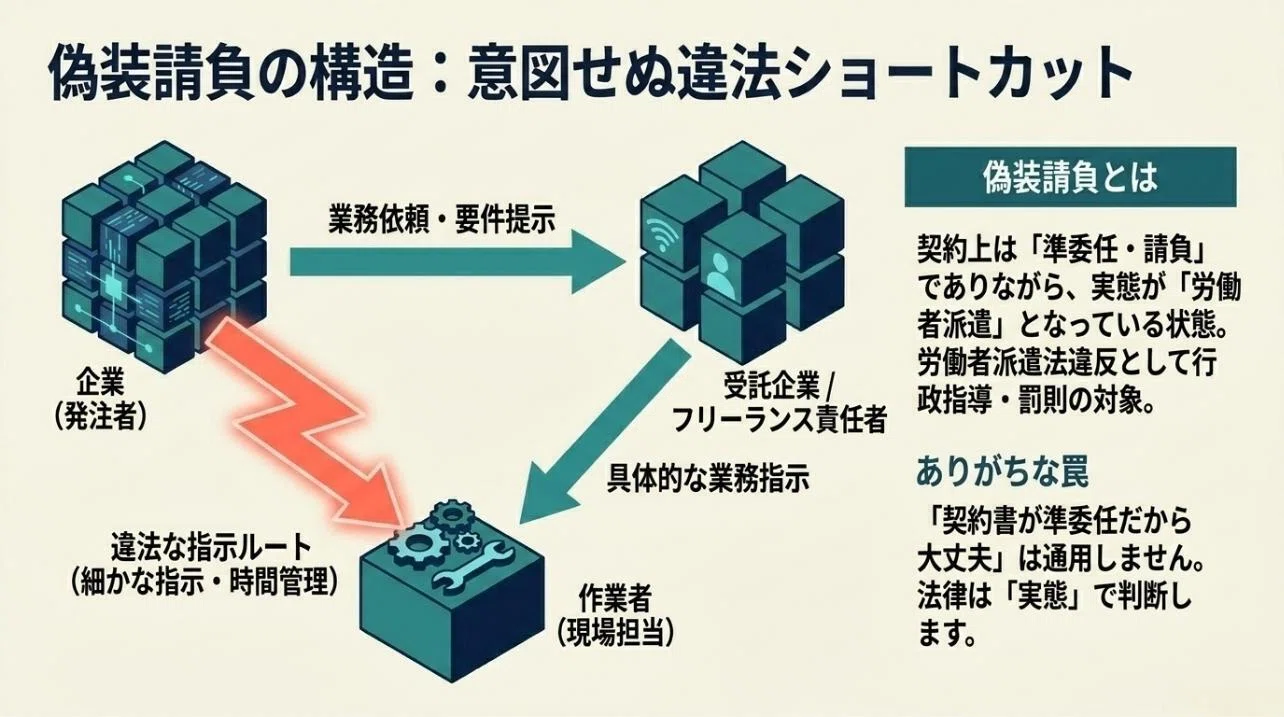 準委任契約とは？請負契約との違いや種類、締結時の重要ポイントを徹底