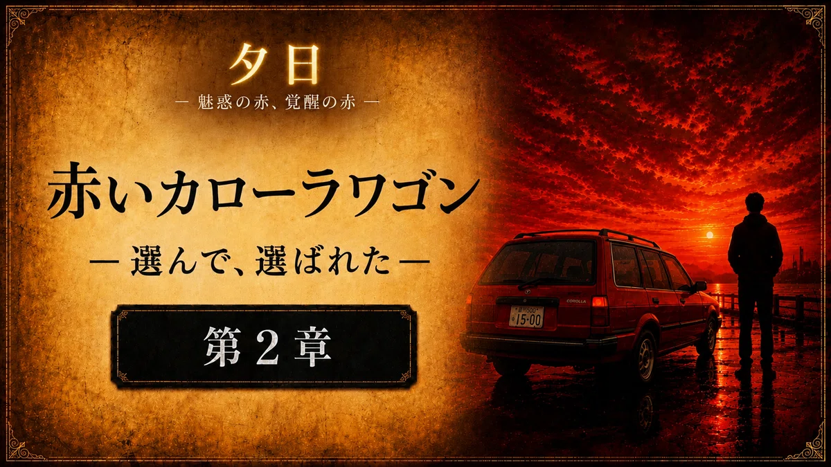 【 創作大賞2026 ホラー小説部門 】応募作品「夕日」【第2章】バナー
