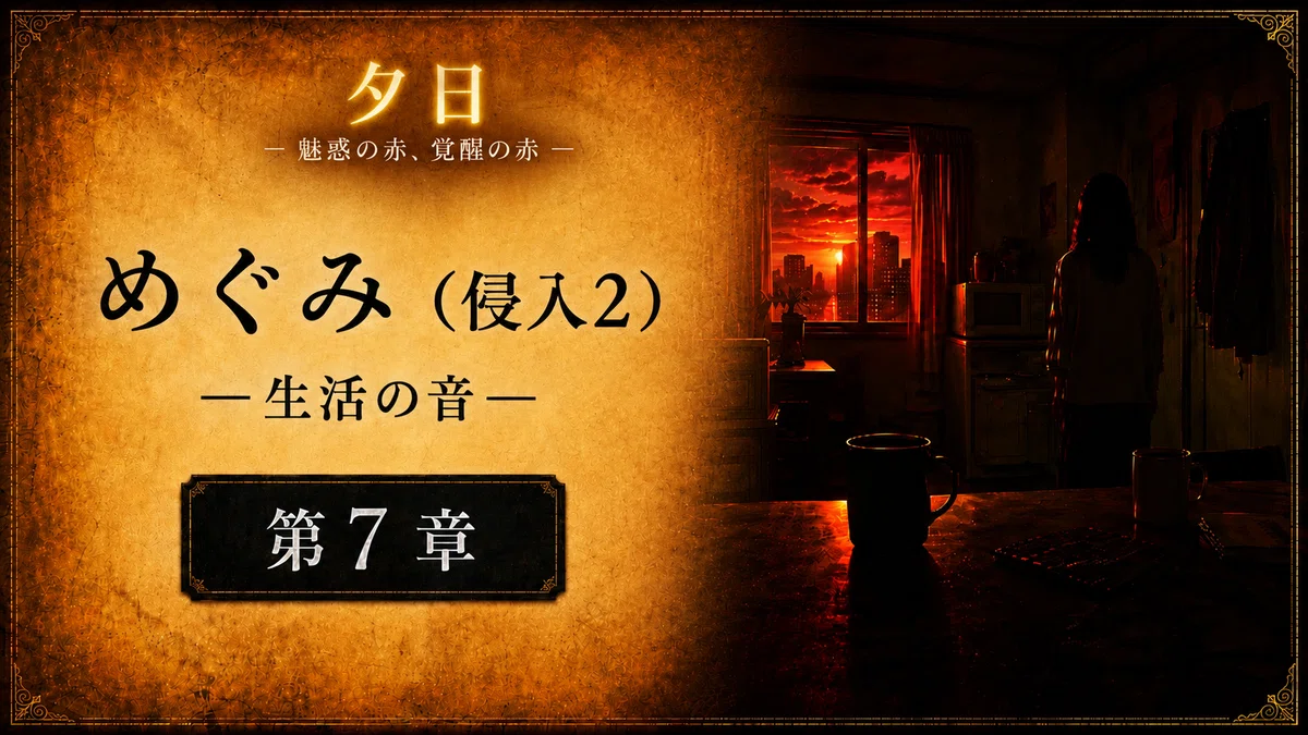 【 創作大賞2026 ホラー小説部門 】応募作品「夕日」【第7章】バナー