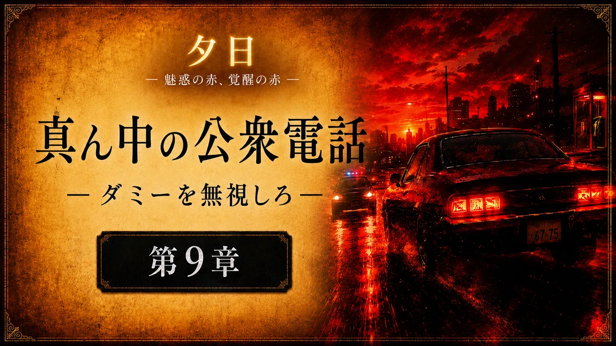 【 創作大賞2026 ホラー小説部門 】応募作品「夕日」【第9章】バナー