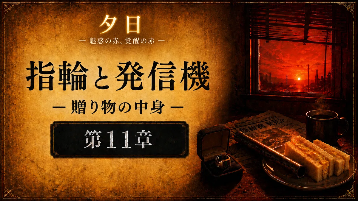 【 創作大賞2026 ホラー小説部門 】応募作品「夕日」【第11章】バナー
