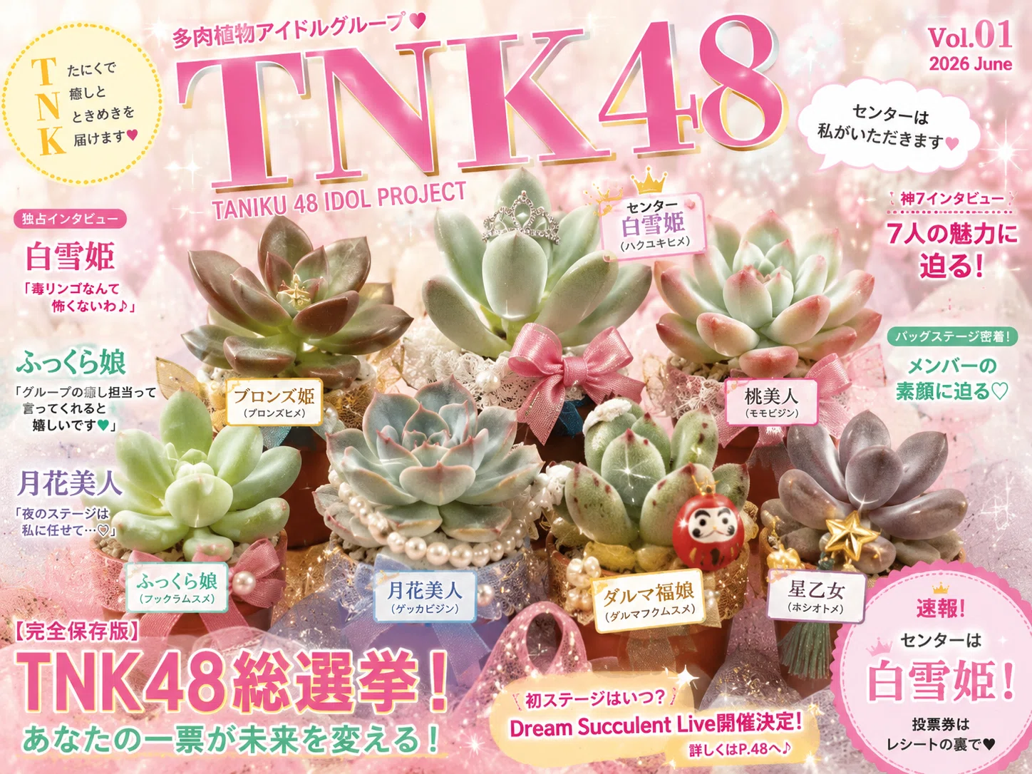 TNK48の初ステージ｜多肉植物の名前が厨二病すぎる！第九話｜マイキー🐣