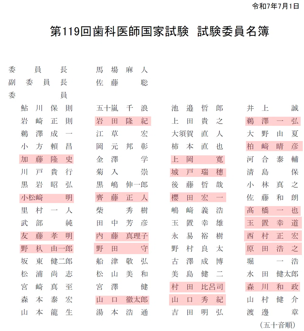 第120回歯科医師国家試験の概要発表｜spee