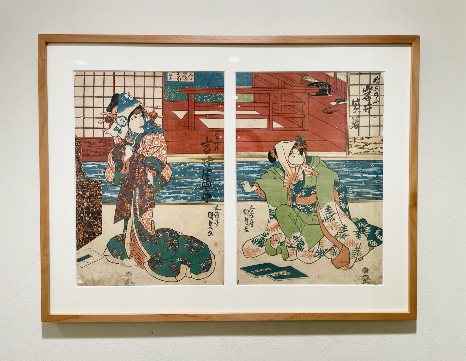 亀戸六丁目の割烹馬目さんに国貞さんの浮世絵をお渡ししてきました｜お