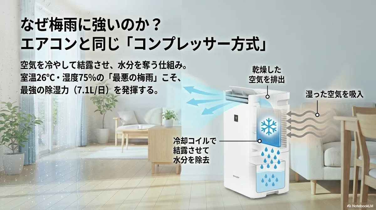 除湿機】梅雨の部屋干しが当日中に乾くようになった話｜シャープ CV