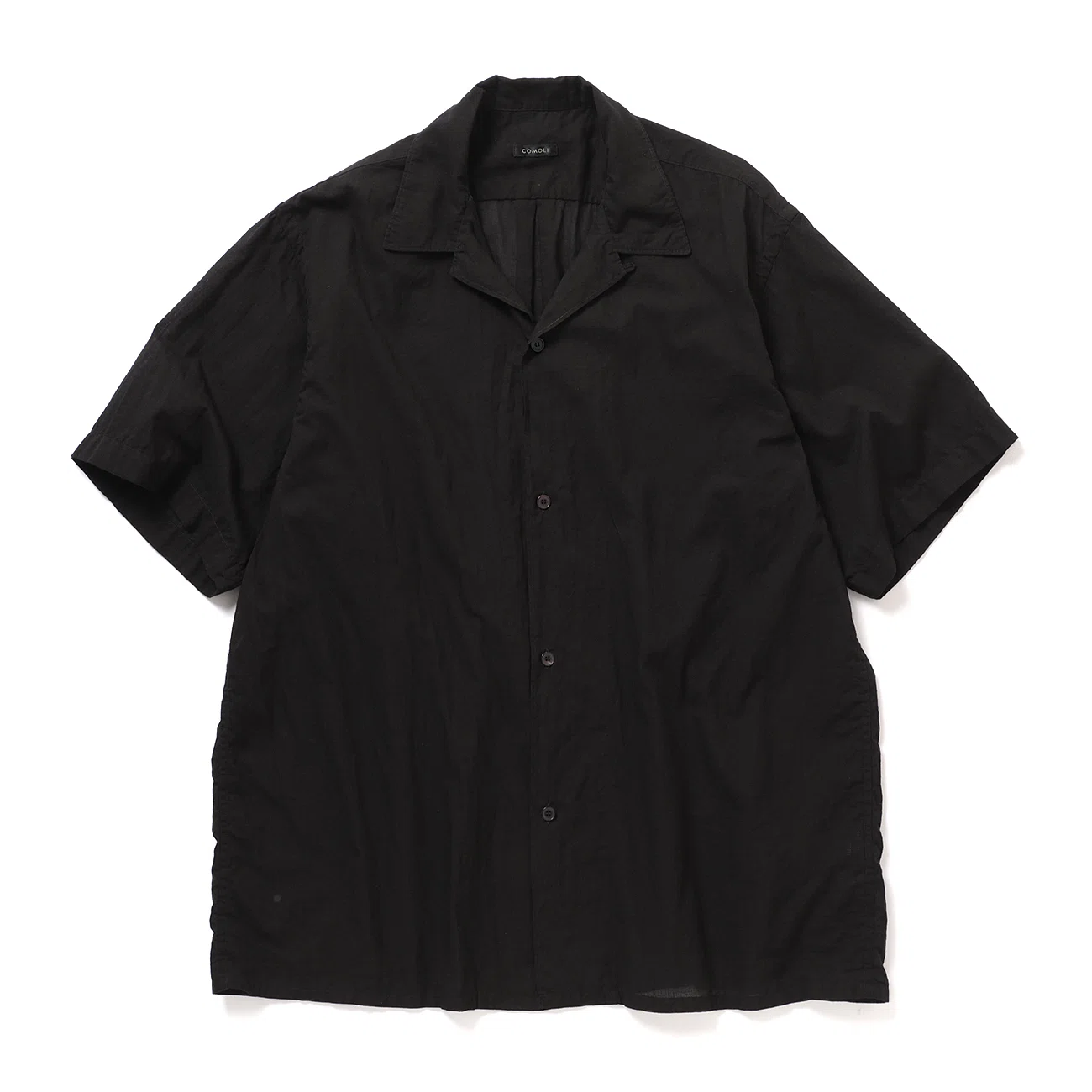 COMOLI 24ss カディコットン半袖オープンカラーシャツ サイズ1 圧倒的支持が止まらない…明日オンライン解禁のCOMOLI（コモリ）カディ