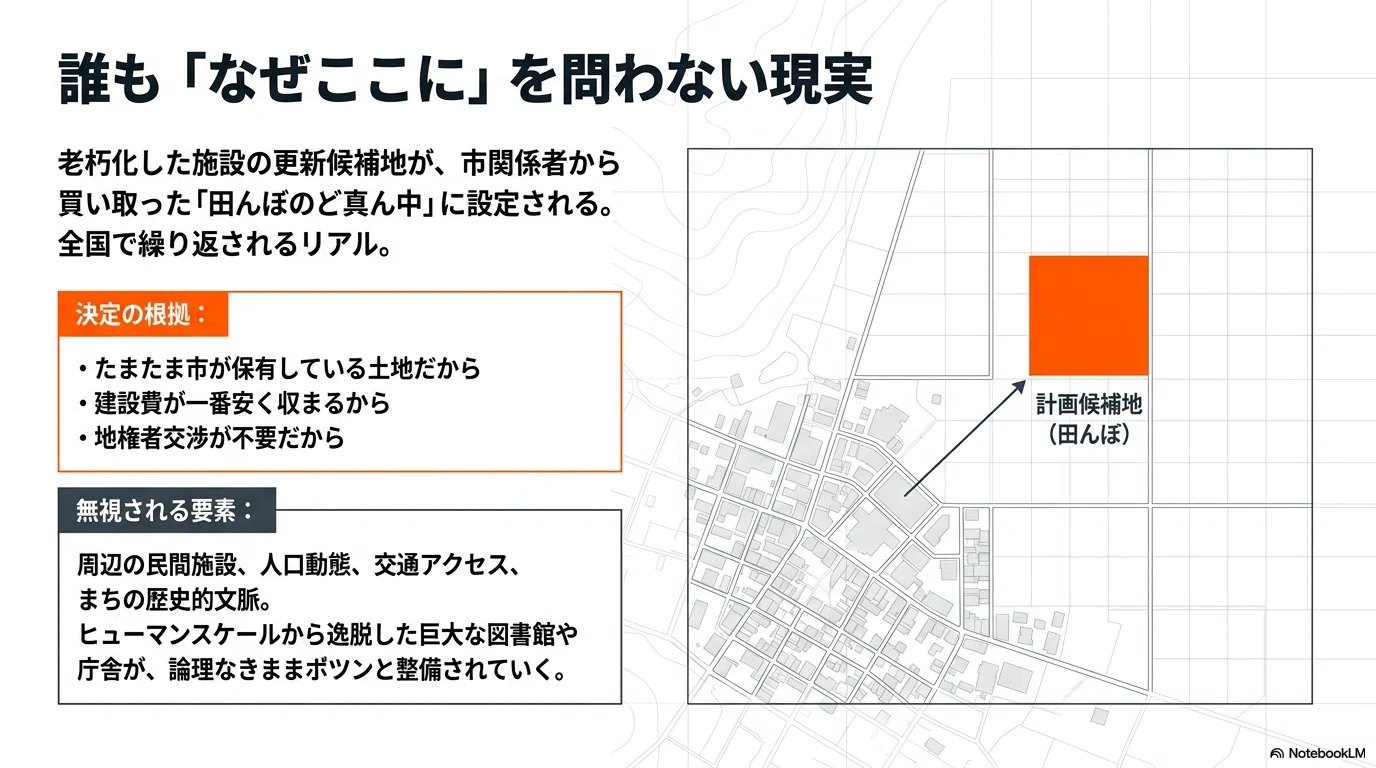 点としてしか考えないー田んぼのど真ん中に図書館ー｜合同会社まち