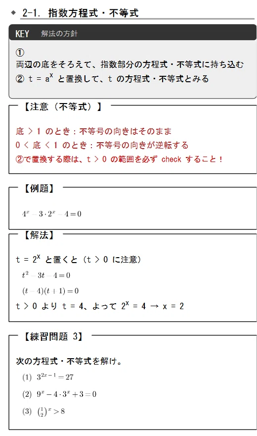 【指数対数の計算問題攻略ノート付き！】2019医学部編入KALS 指数・対数]：基礎編 問題・PDF付｜ぺろん＠灘出身/元鉄緑会数学講師