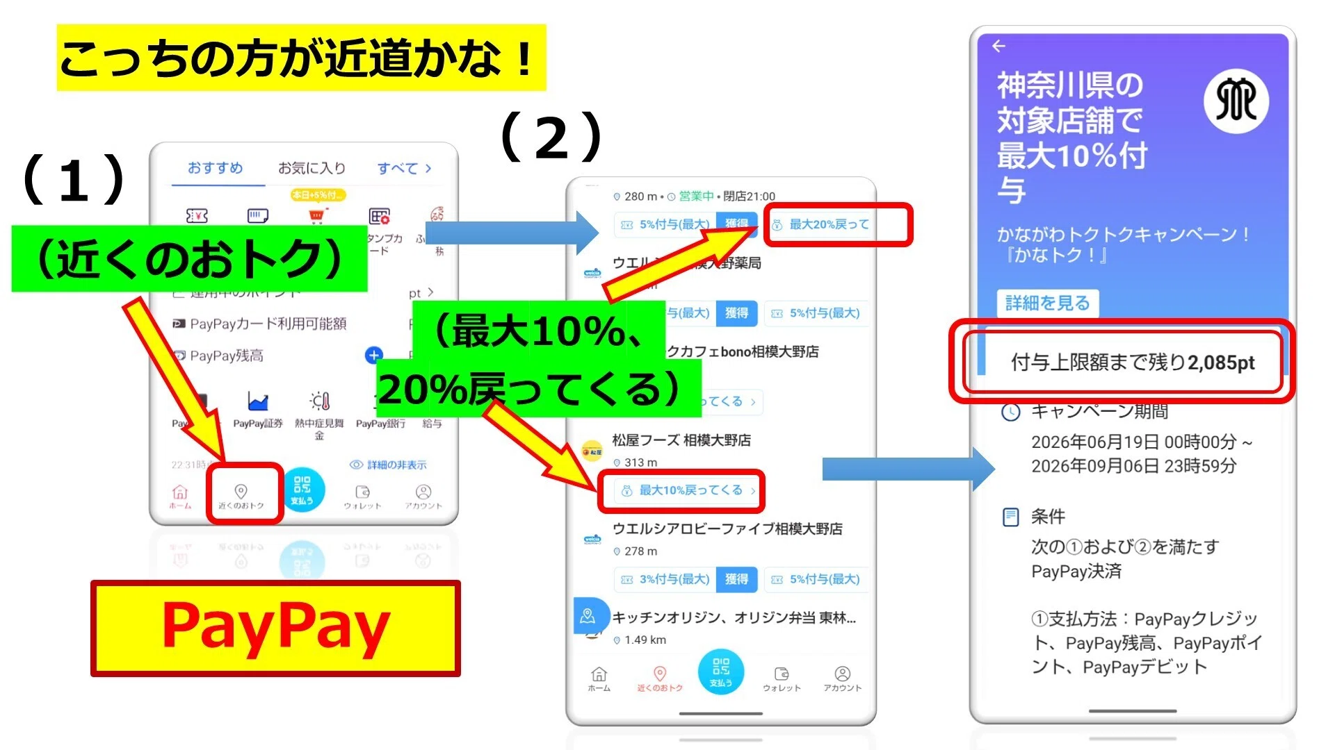 かなトク」の獲得ポイント、PayPayとauPAYでサクッと確認する方法｜若