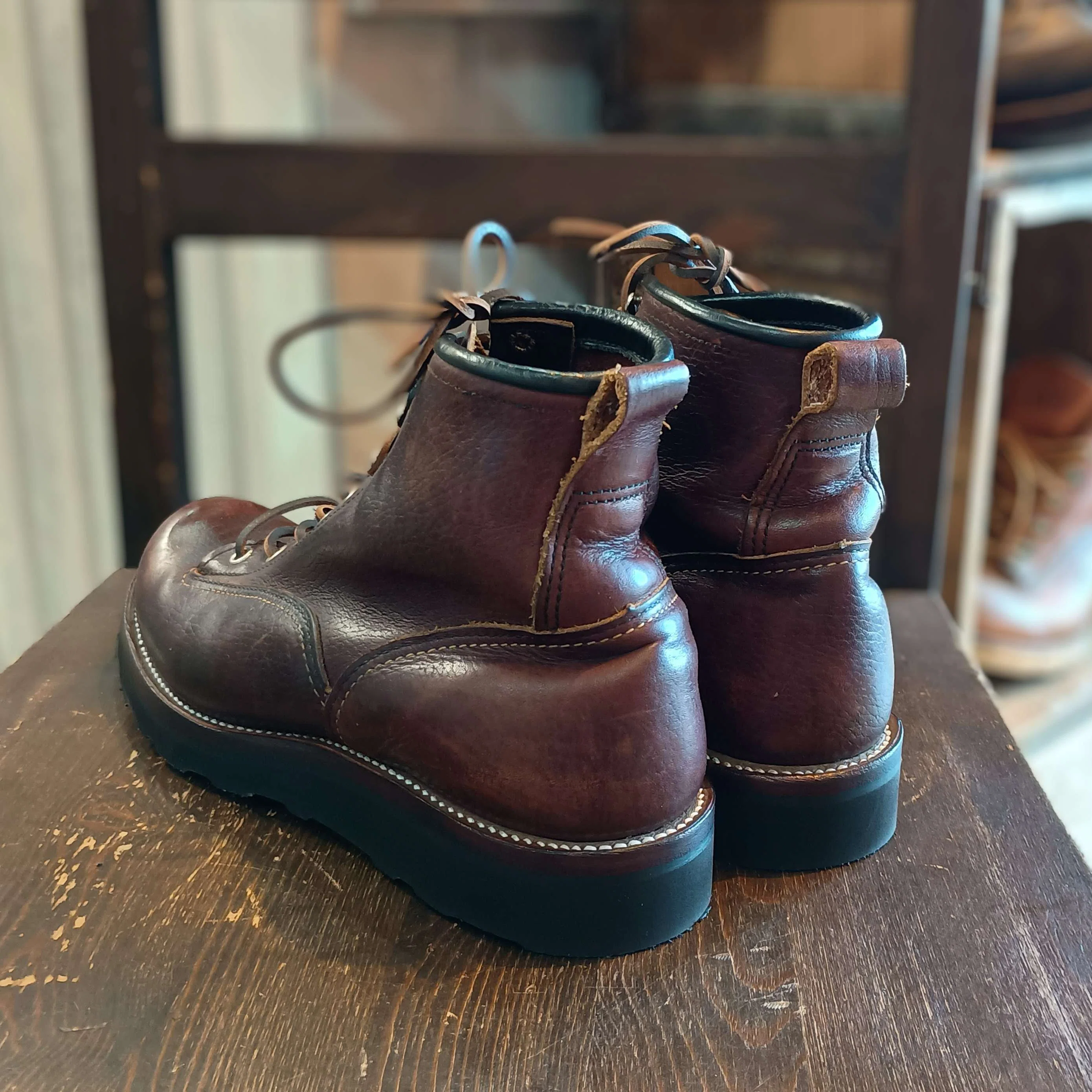 リソール/ソールカスタム】Red Wing#2906 Lineman+vibram#4014 blk