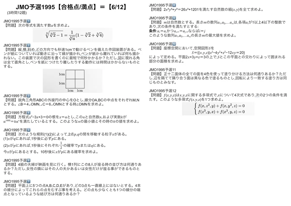 数学オリンピック 過去問題集 5冊セット1996-2017 22年分 Amazon.co.jp