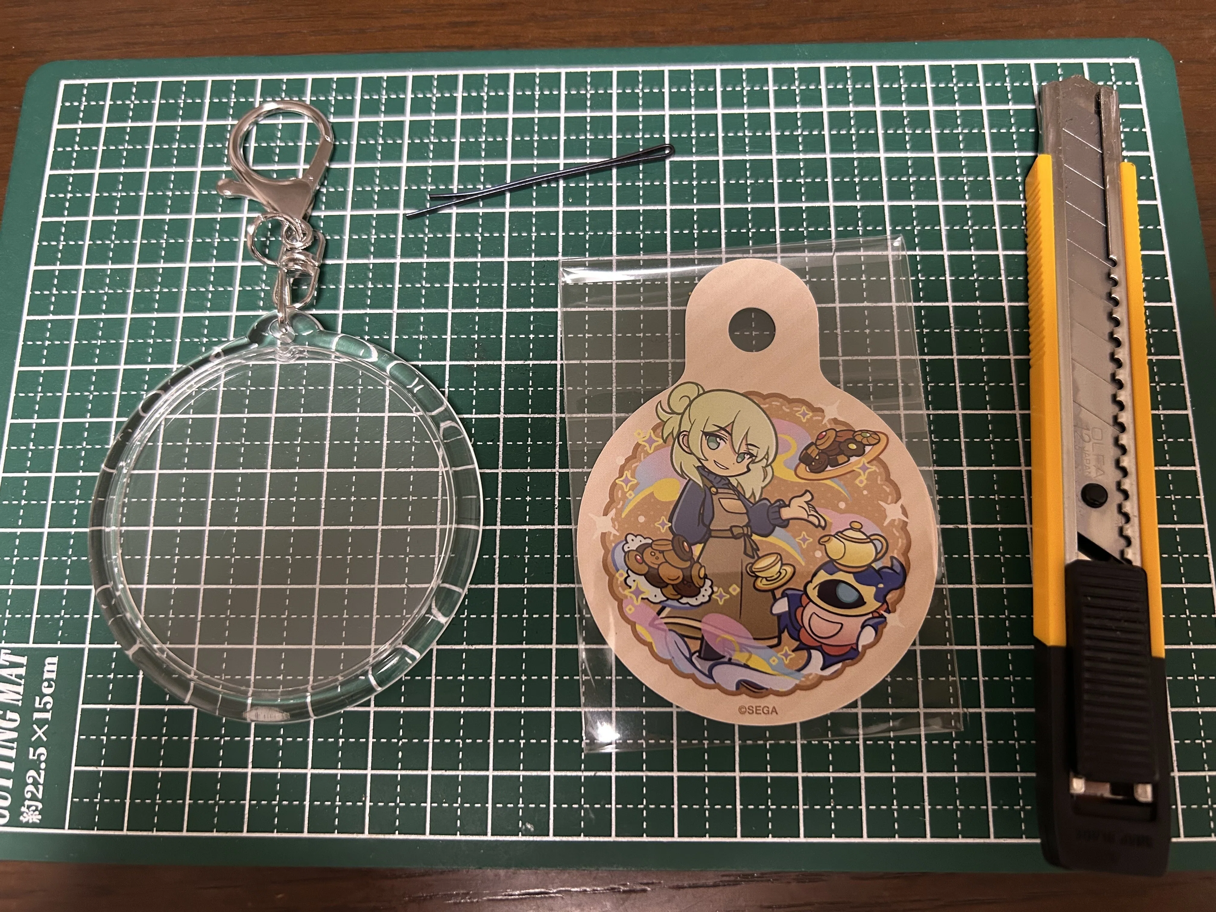 ぷよクエカフェ2026のドリンク特典のストロータグでキーホルダーを作る