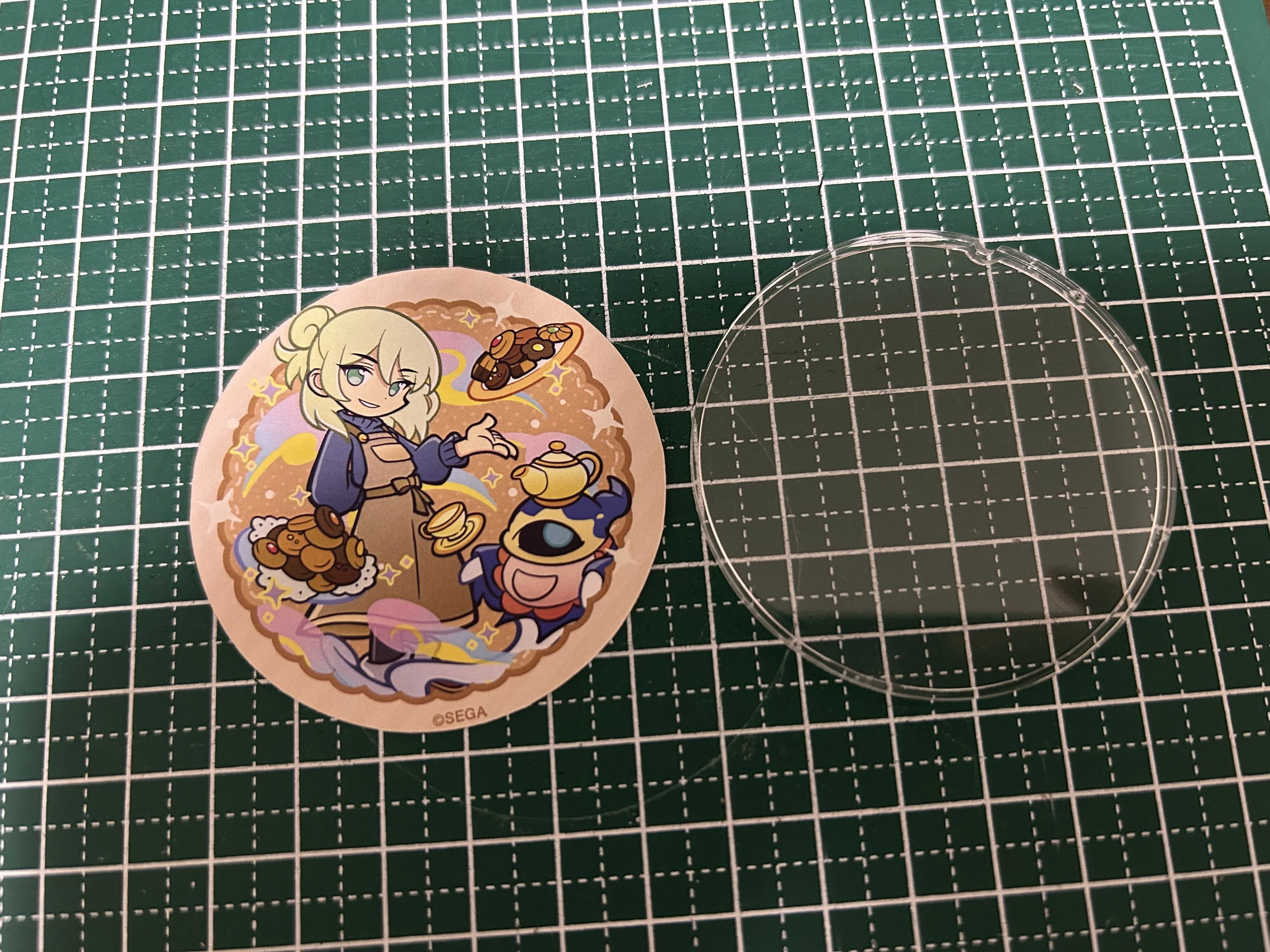 ぷよクエカフェ2026のドリンク特典のストロータグでキーホルダーを作る