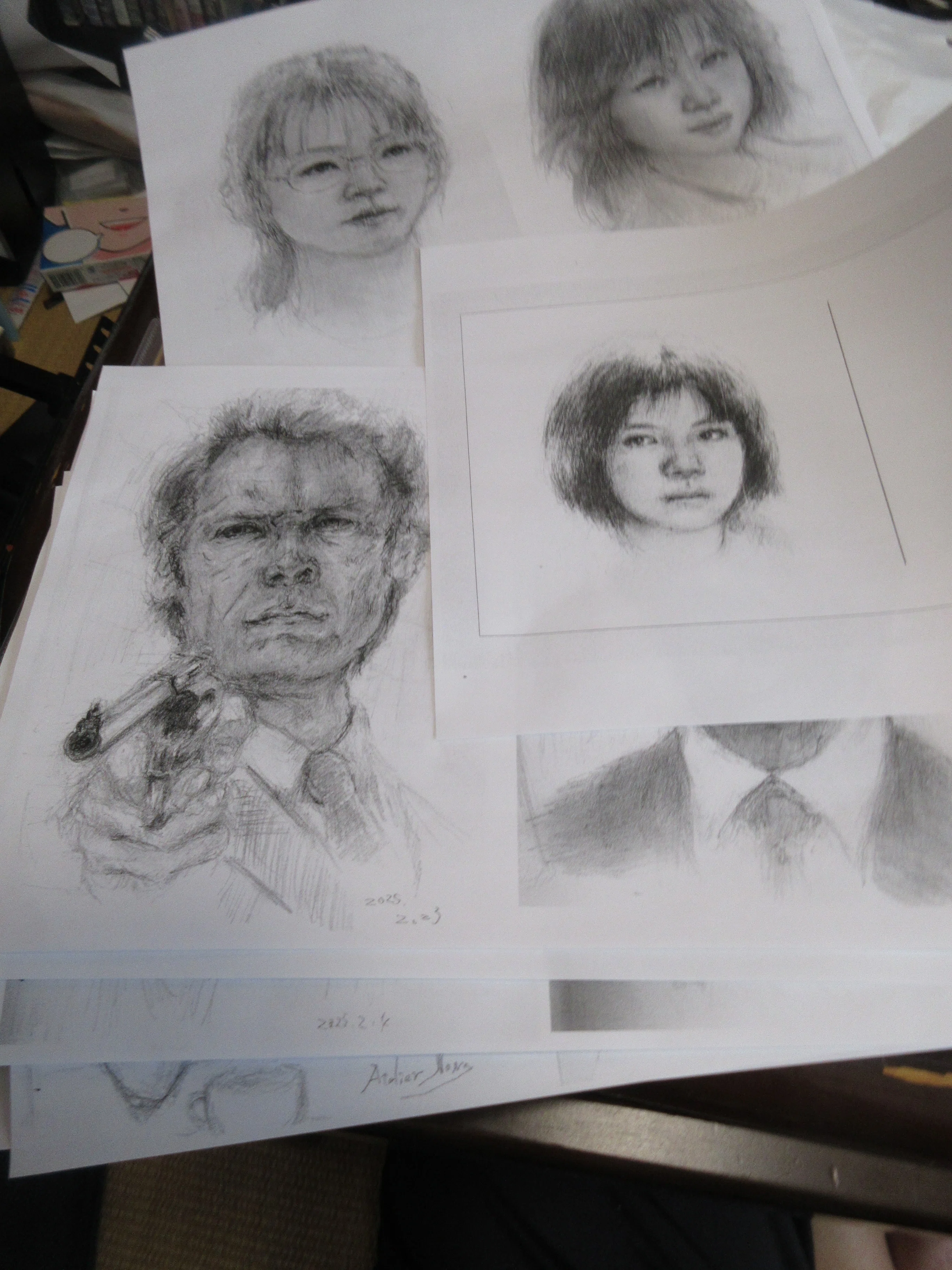 鉛筆画　リクエストページ 鉛筆画集】はじめてのZine作り｜Atelier Non