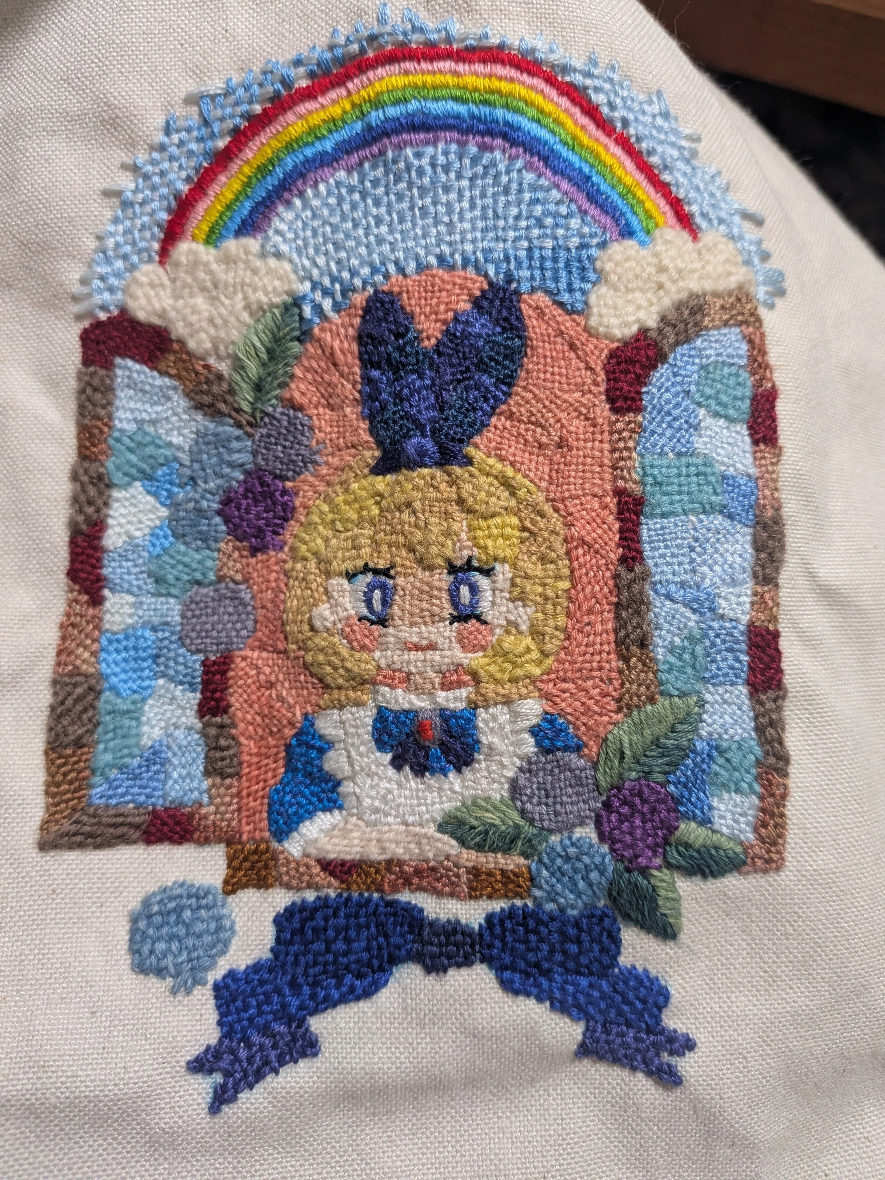 21 やっと完成。やっと私のための刺繍。｜こんぺいとう