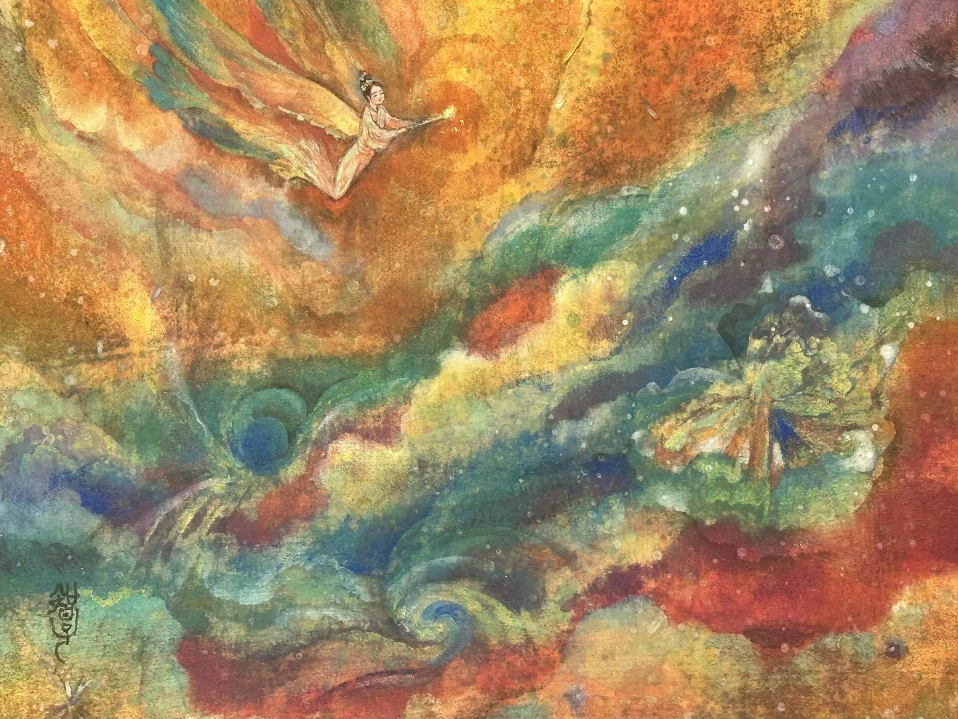 宙と星の日本画作品｜nakaitomoko