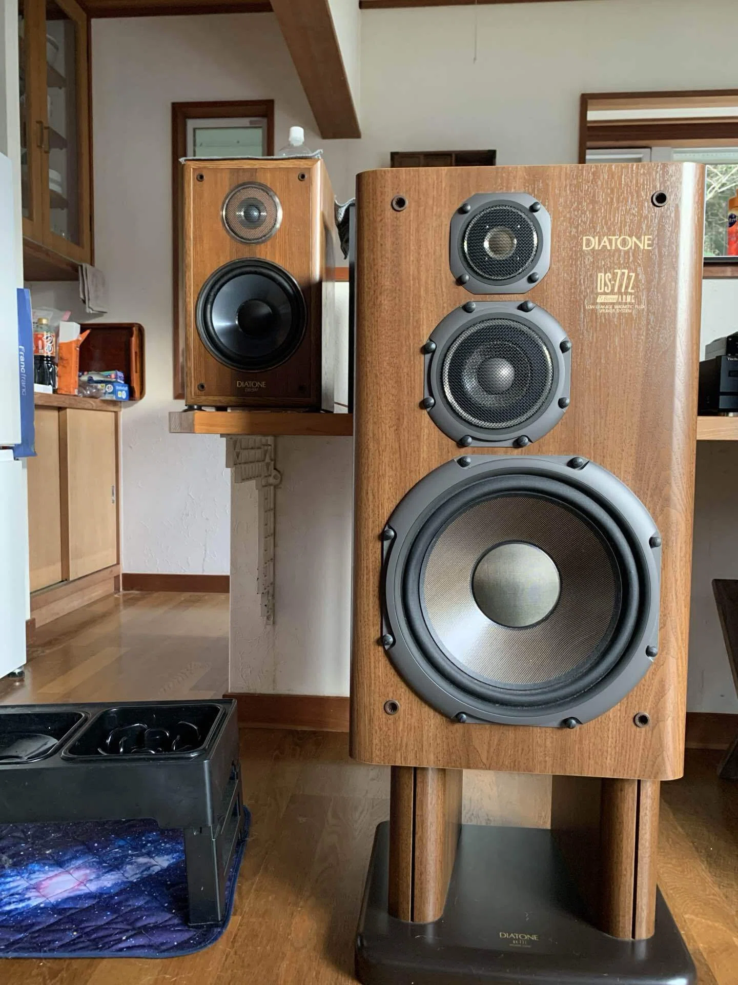 DIATONE DS-77Z スピーカーシステム 本体 ペア DIATONE DS-77Zのリニューアル ①｜十里木の柴犬ニコちゃん