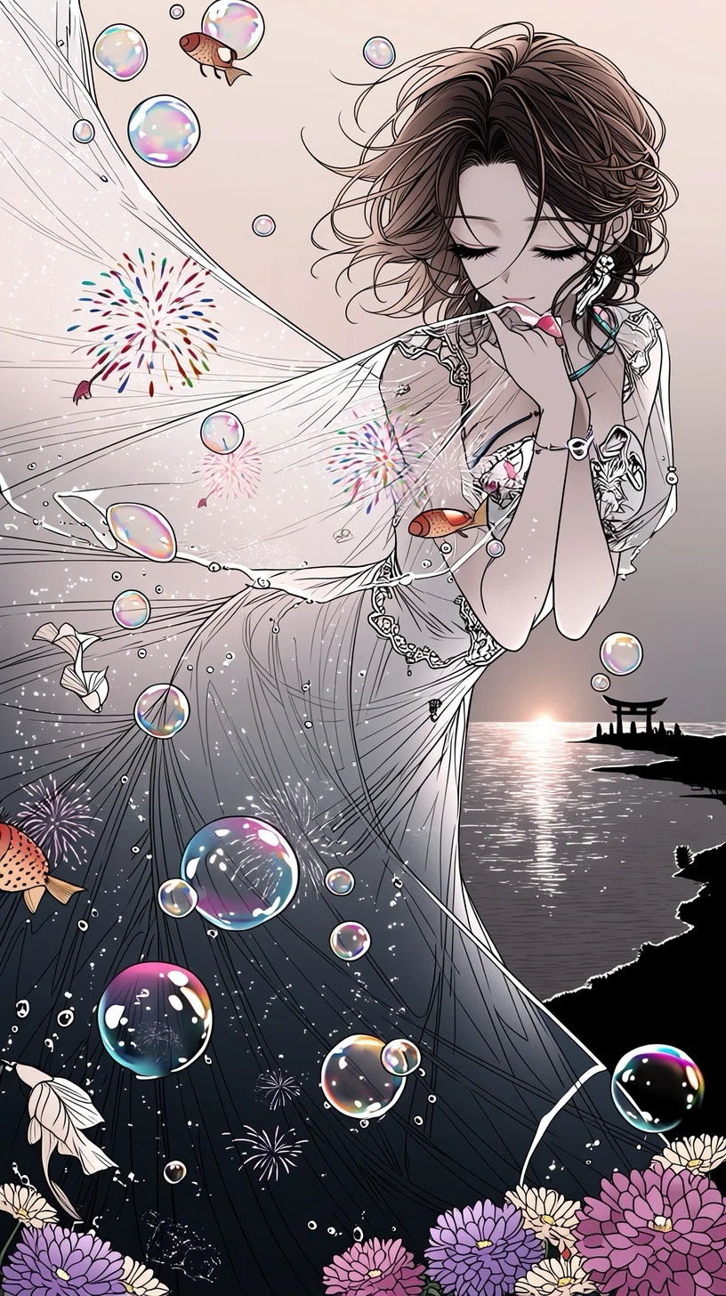 夏の美人画を作ってみよう｜イラストの標本箱｜chatGPT×nijijourney vs