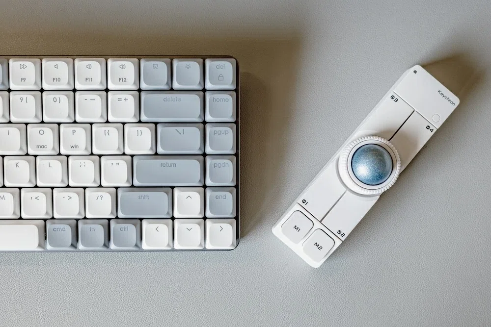 Keychron Nape Pro ホワイト ＆ トラックボール(シルバー) 【公式通販】