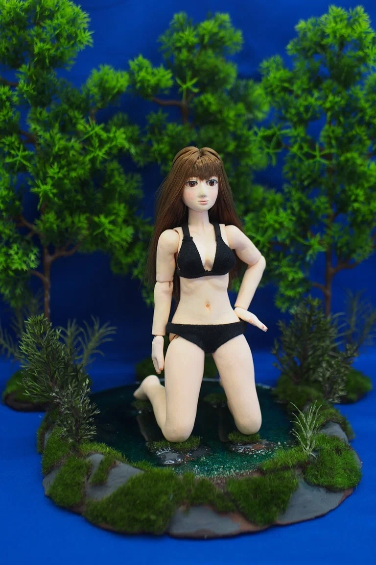 完成！ 「森の泉で出会った乙女」 ～脚線美を求めて～｜doll-modeler3