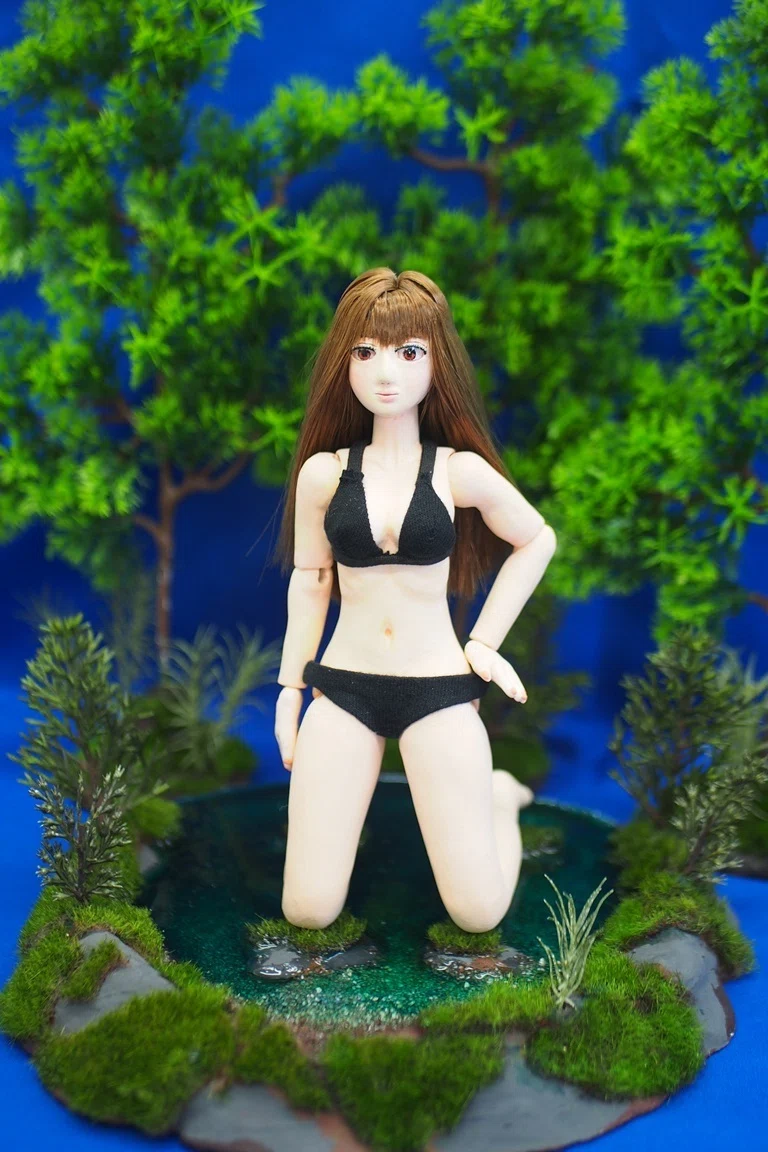 創作人形女の子 完成！ 「森の泉で出会った乙女」 ～脚線美を求めて～｜doll-modeler3
