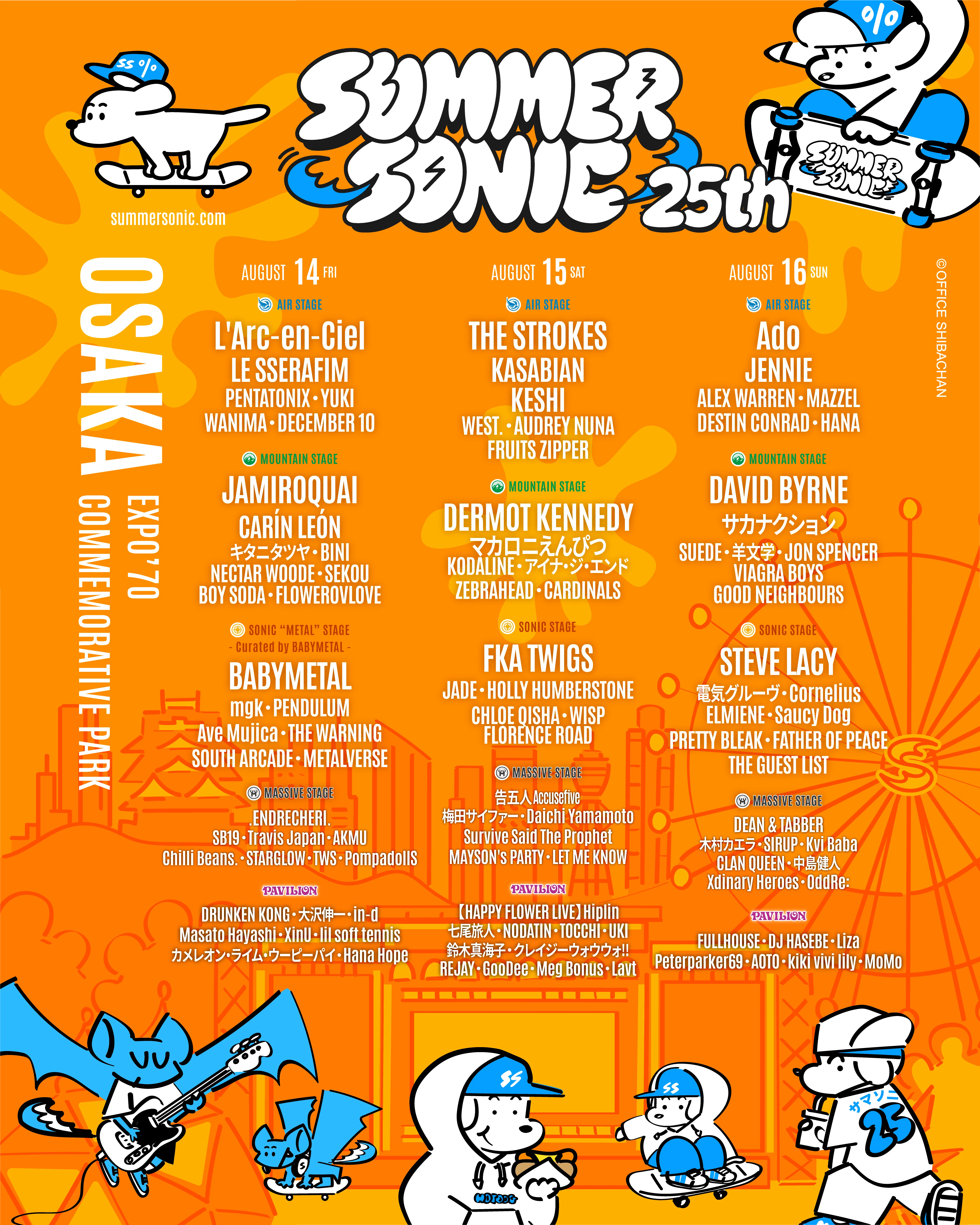 SUMMER SONIC × Skater JOHN｜SHIBA-CHAN (シバチャン)