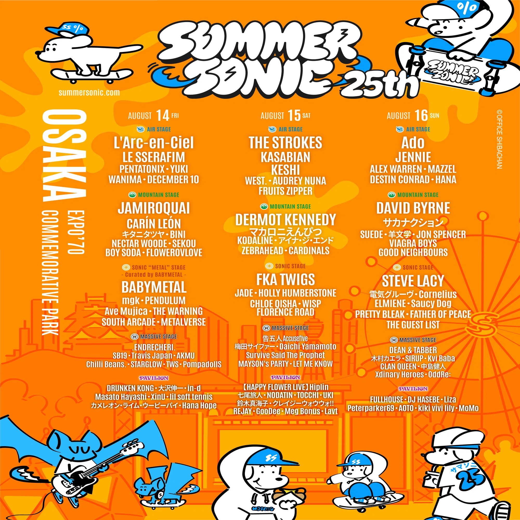 SUMMER SONIC × Skater JOHN｜SHIBA-CHAN (シバチャン)