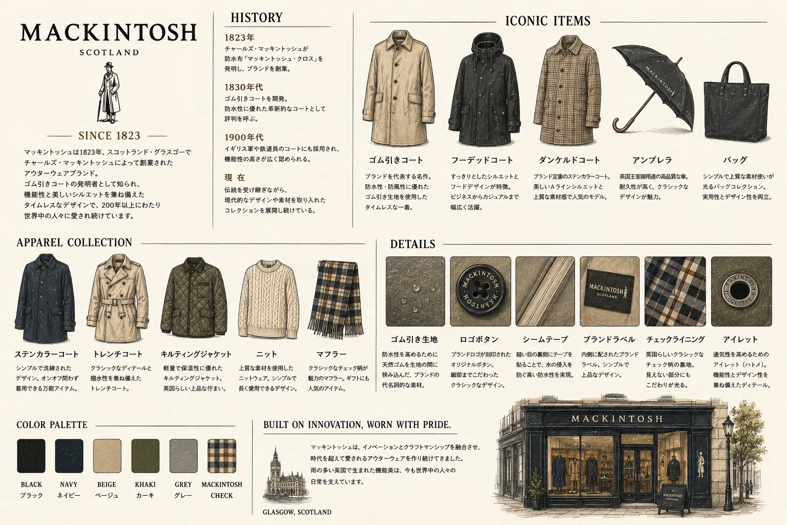 Mackintosh（マッキントッシュ）とは？英国コート文化を築いた伝説的 