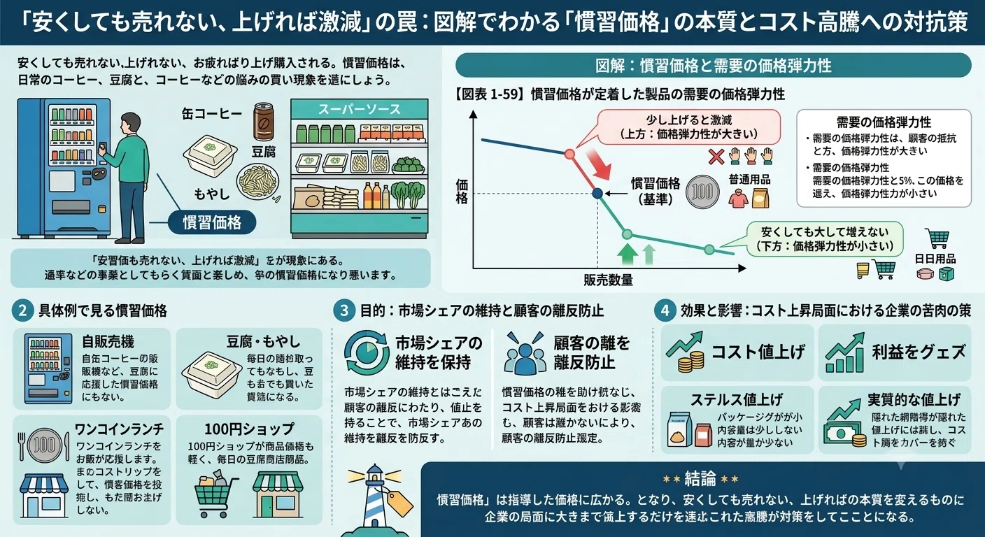 マネジメント検定2級マーケティング対策24：図解でわかる「慣習価格