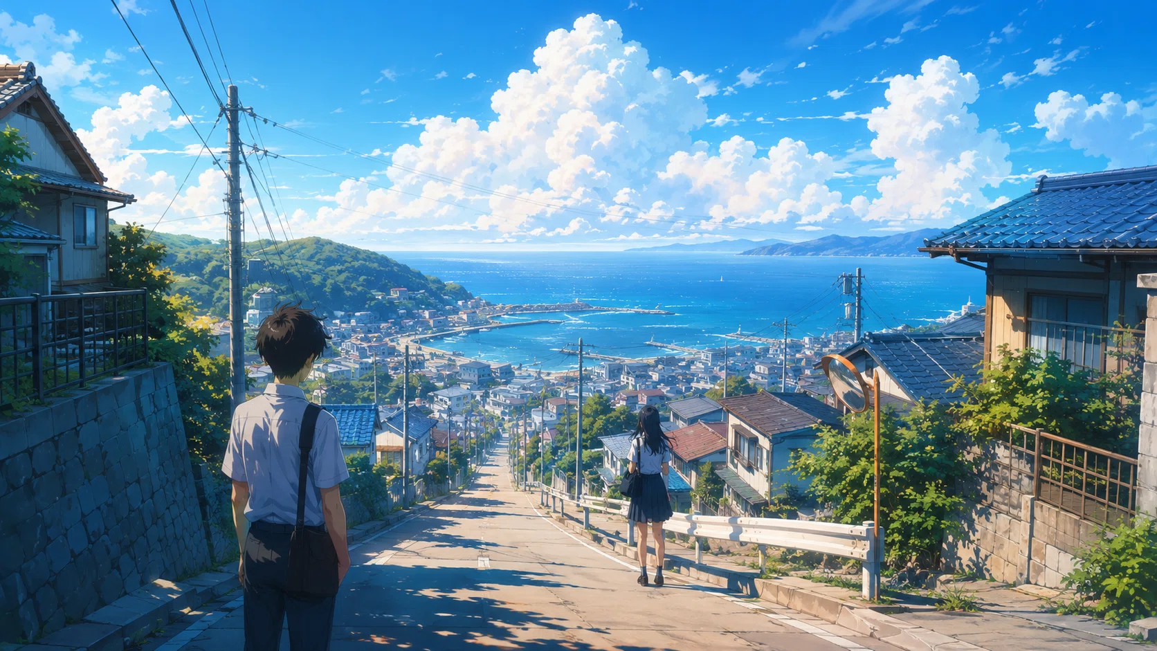 PC壁紙】どこか切なくなる幻想的な夏のアニメ画像8枚｜マコト｜ChatGPT