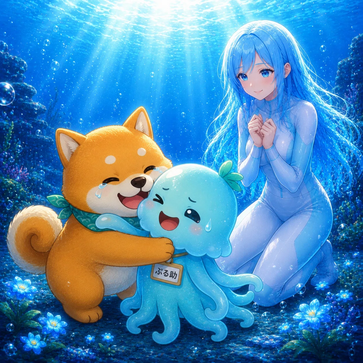 ラリマー×人魚のしっぽ⁂霜降り綺麗♡スケスケ⁂グレードアップキーリング377 人魚おじさん物語Day34 — 新しい潮の音｜ラミナ Mermaid LAB
