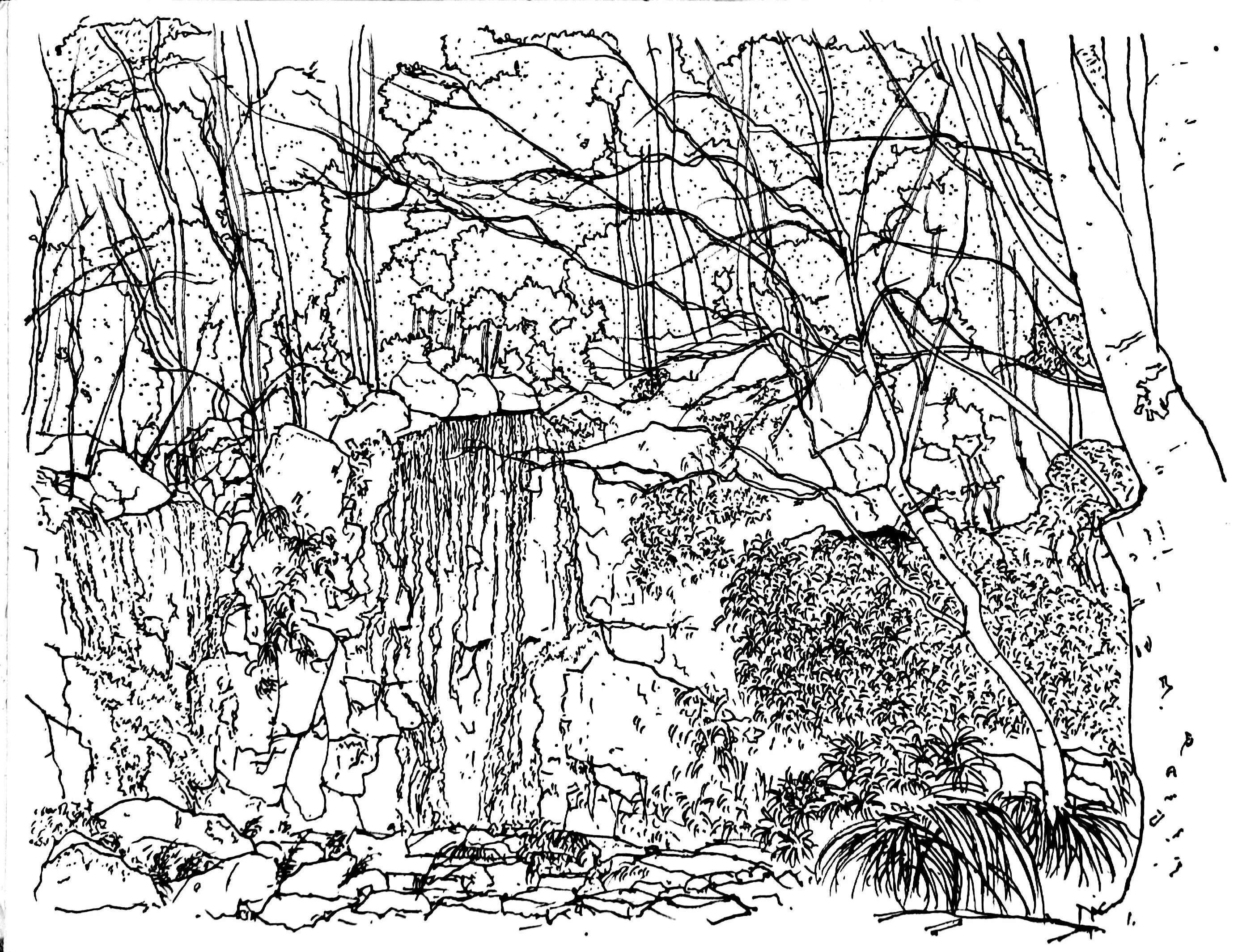 写真を使って風景スケッチを描く場合に気をつけること（線描における