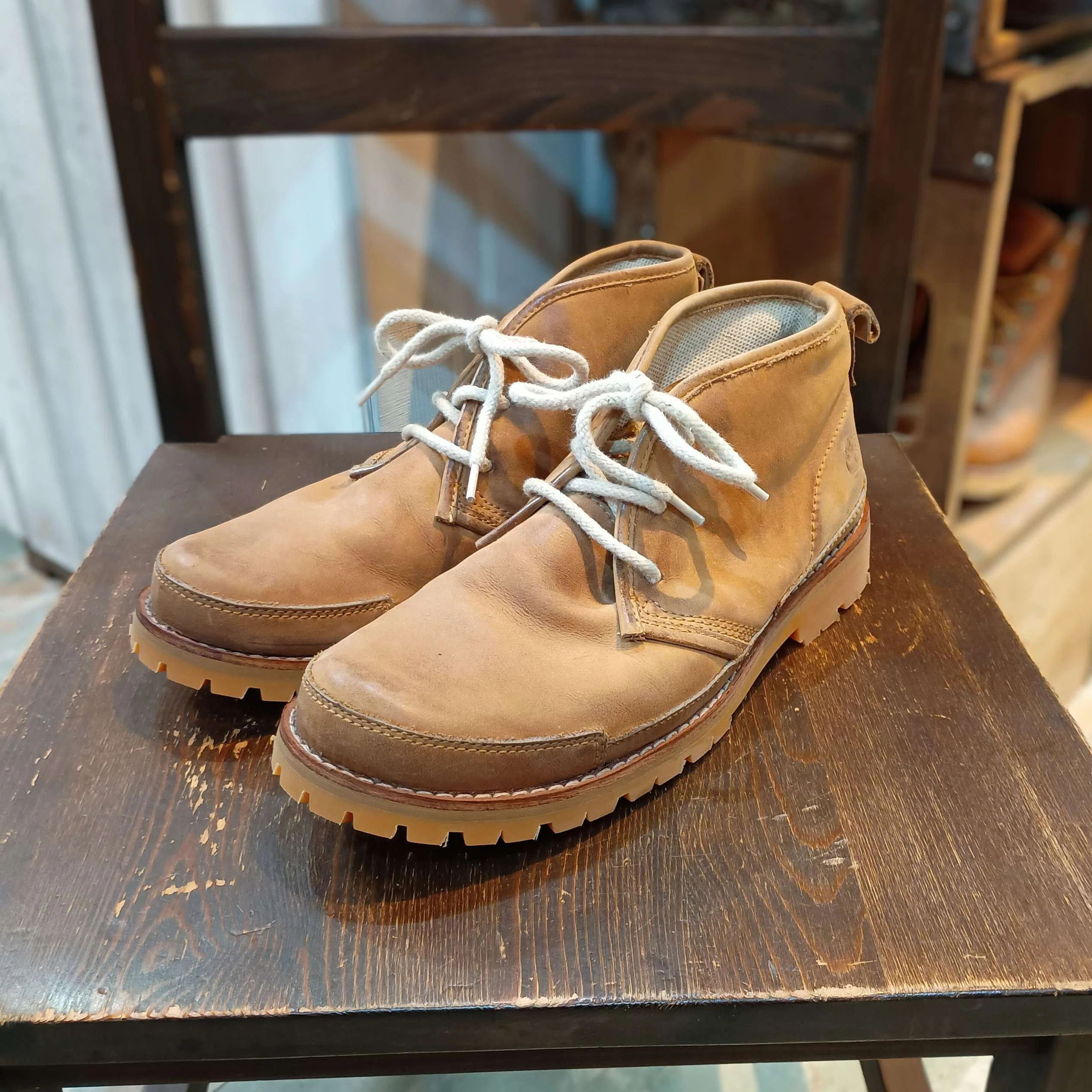 リソール/ソールカスタム】ティンバーランドのブーツ+vibram#1136honey