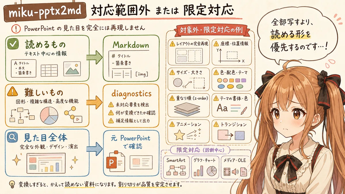 [miku-pptx2md] PowerPointをMarkdownへ変換する小さな道具 v0.5.1｜Toshiki Iga / 伊賀 敏樹