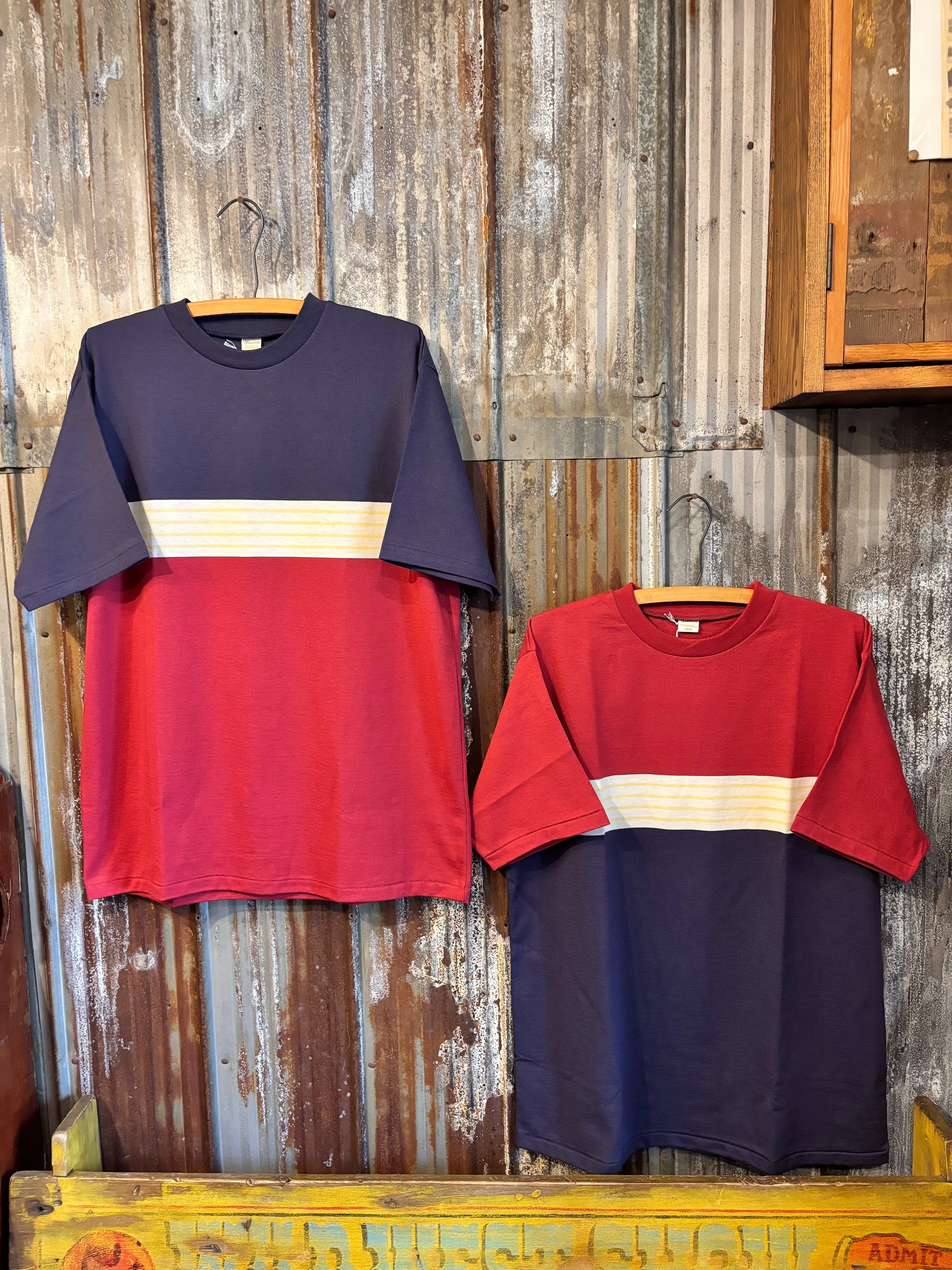 【新品未使用】WAREHOUSE & CO. 3/4 2インチ ボーダーT 趣向を凝らしたボーダーTEE。｜warehousestaff