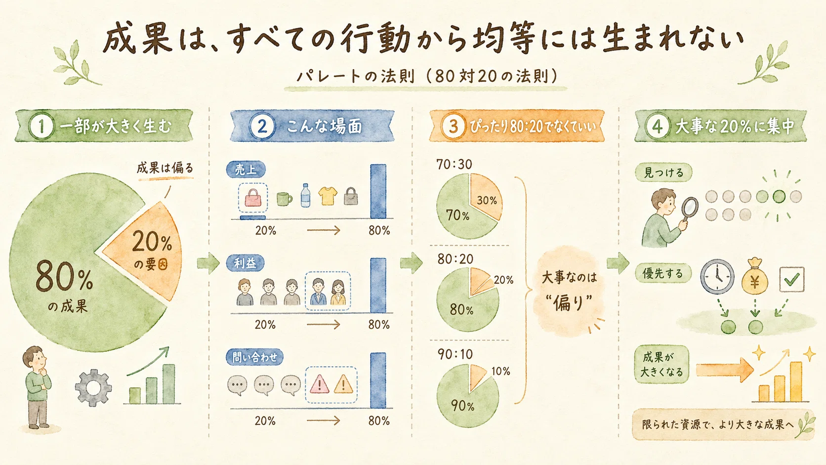 コピーライティングセミナー 2割の努力で8割の成果を出す方法 CD5枚 成果の8割は、2割の記事から生まれる？「パレートの法則」をnoteに