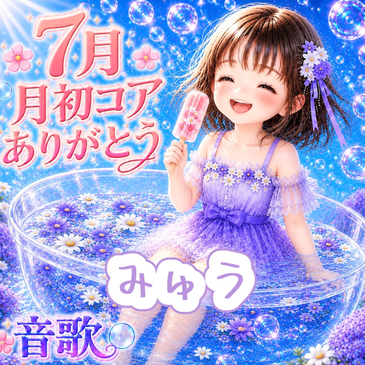 ︎︎7月🌻ᕷ月初✨コア特典アイコン🫧｜︎︎ᕷ音歌🫧otoka🫧@ポコ