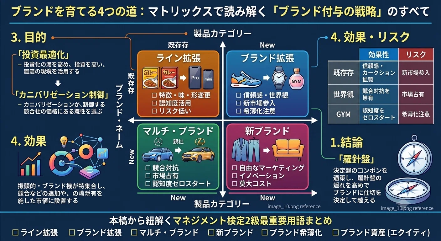 マネジメント検定2級マーケティング対策37：マトリックスで読み解く