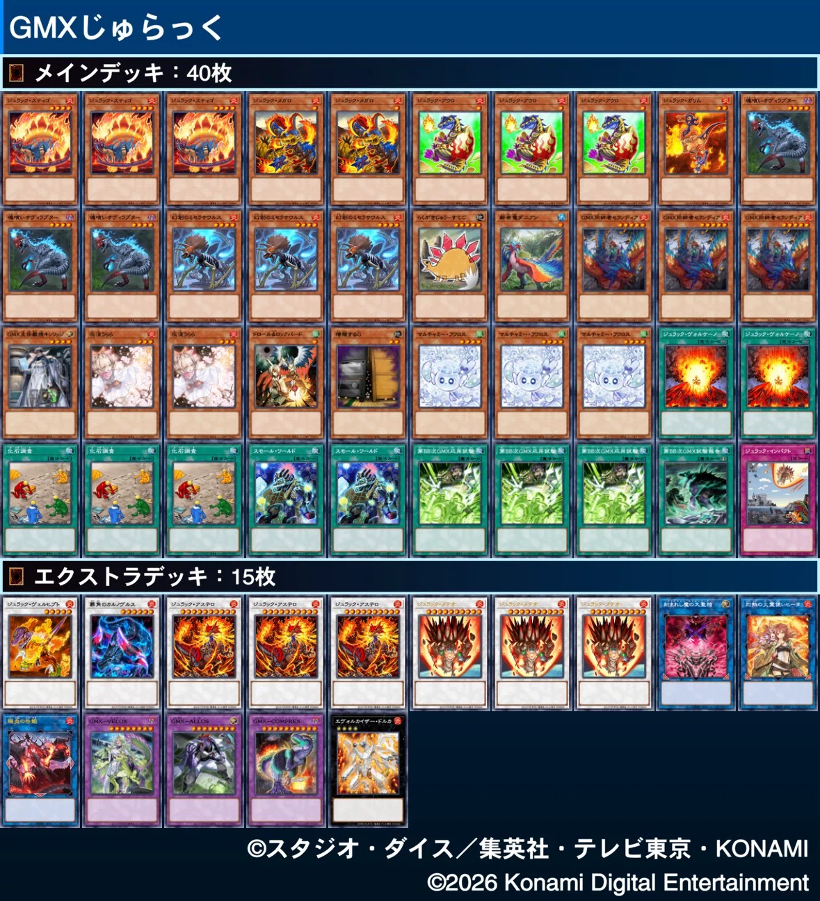 遊戯王OCG】「GMX（ジェノミクス）」恐竜族デッキへの出張研究レポート