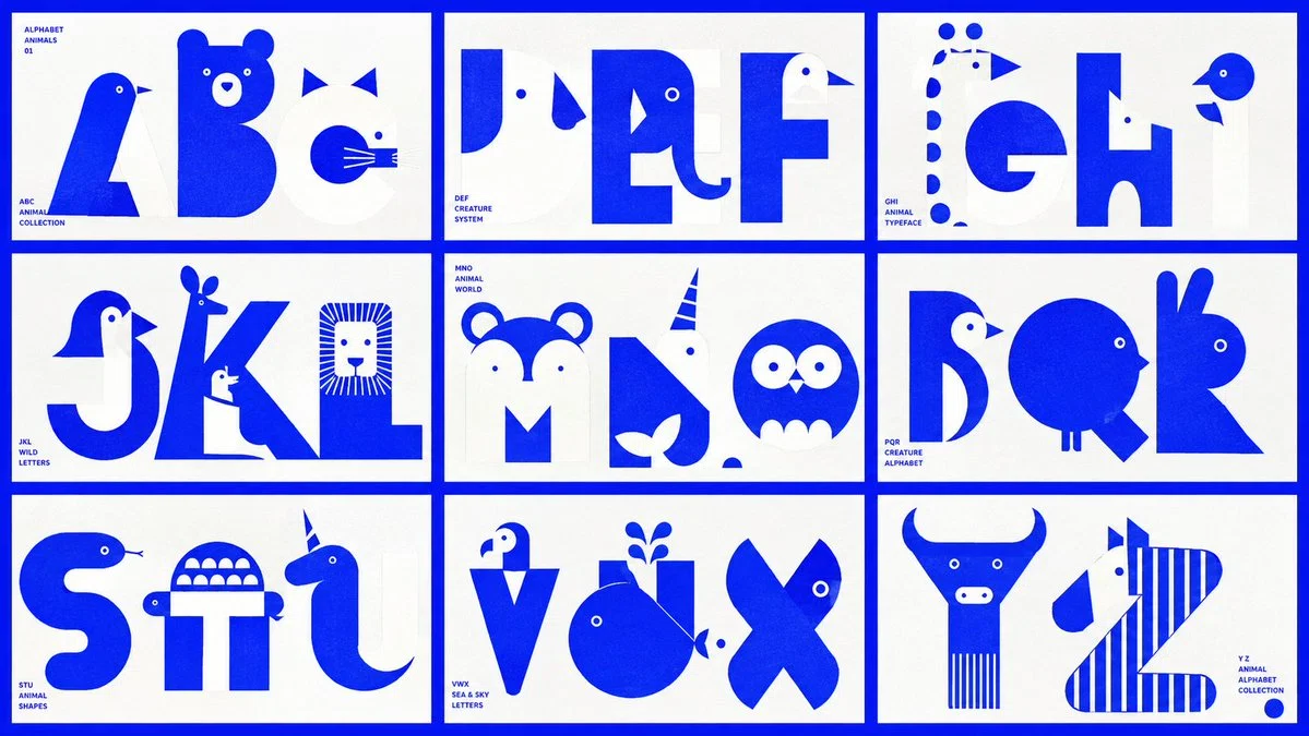 Alphabet Animalのスライド例