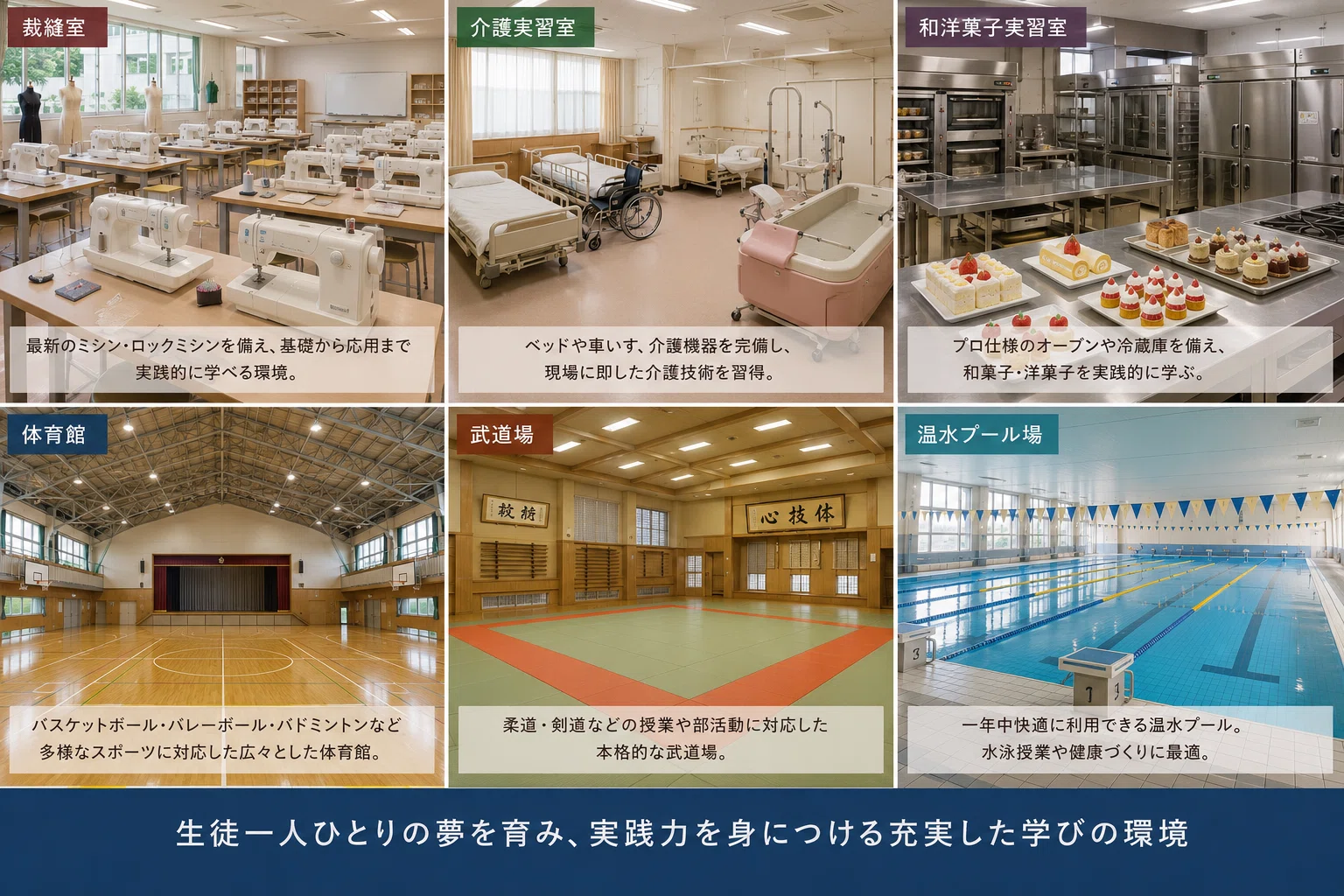 東京府立高等家政女学校(現・都立鷺宮高等学校) 修得要目 資料　計3点　沿革付 東京都立鷺宮高等学校の新校舎案イメージ画像｜洋一朗