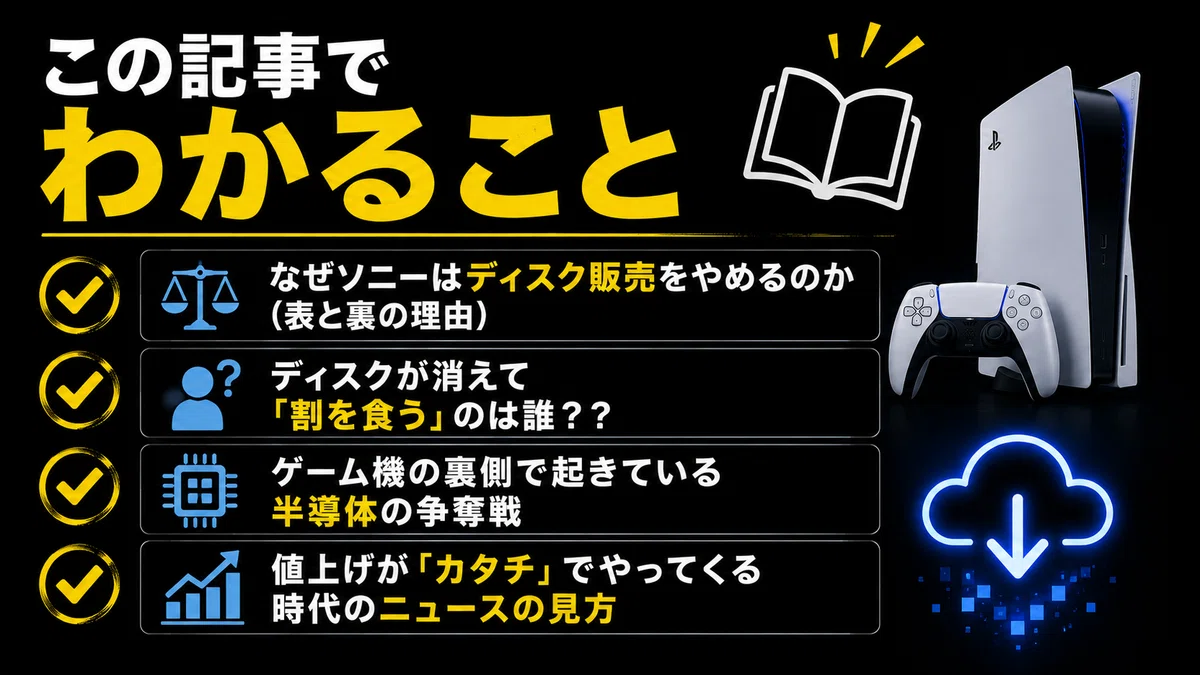 プレステからディスクが消える！？本当の理由は、ゲームの外側に