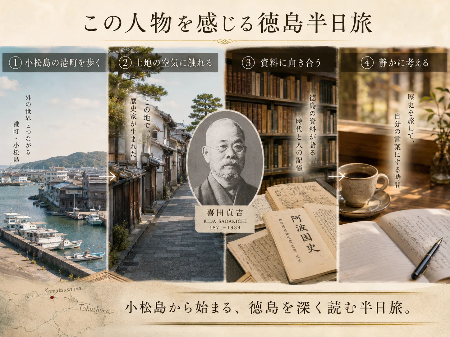 喜田貞吉―歴史の暗部に向き合った徳島の知性～徳島の偉人を訪ねる旅