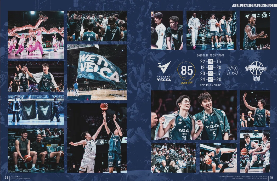 NAGASAKI VELCA 2025-26 SEASON PHOTOBOOK」販売します！｜長崎ヴェルカ