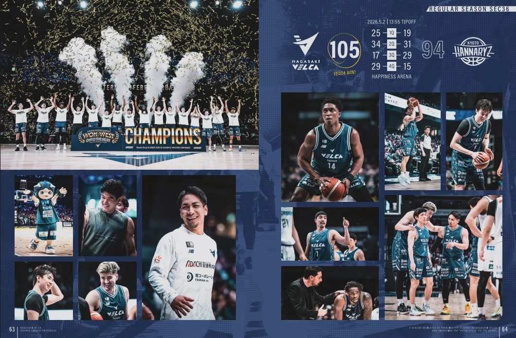 NAGASAKI VELCA 2025-26 SEASON PHOTOBOOK」販売します！｜長崎ヴェルカ