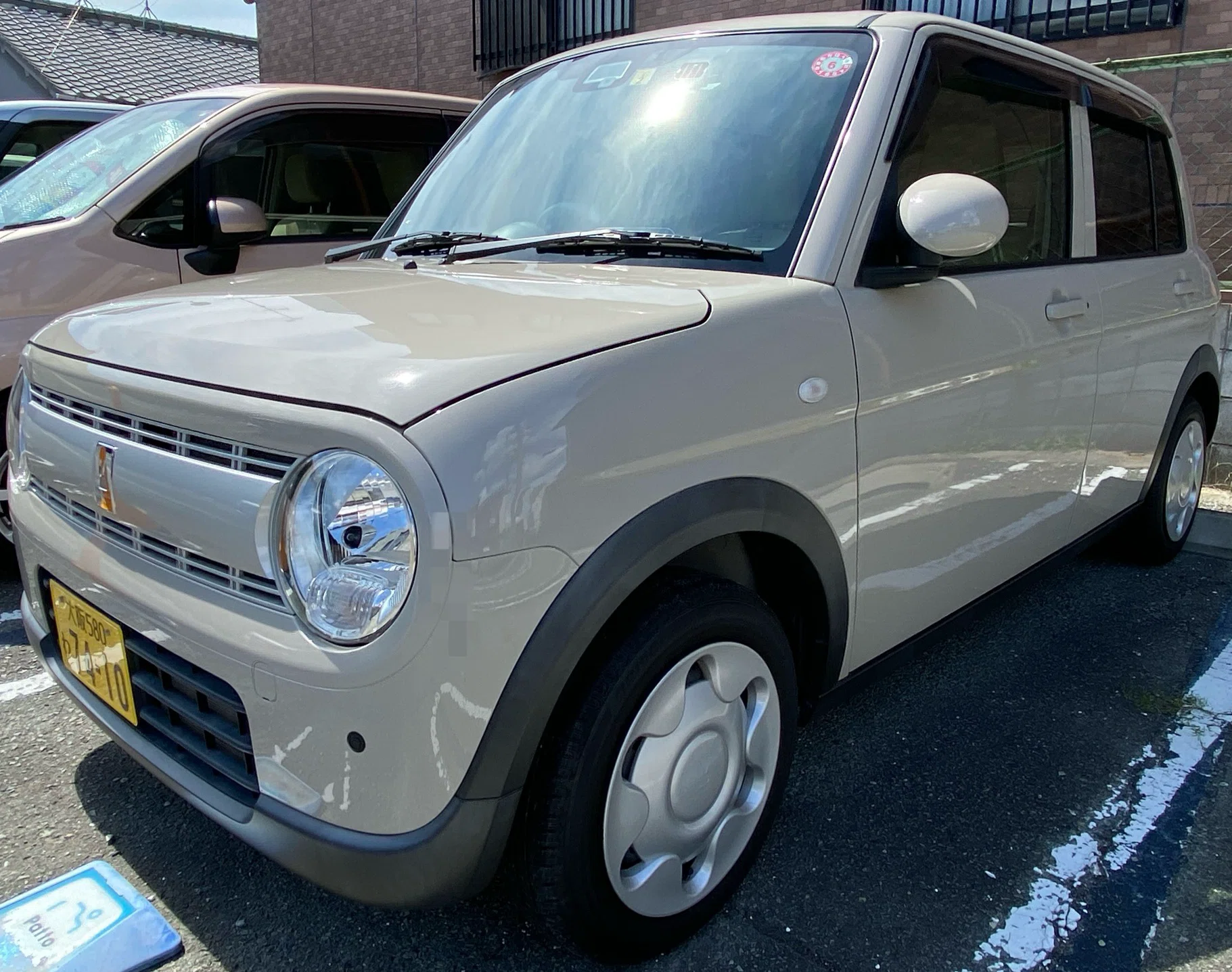 ☆新車外し☆ アルト ラパン モード HE33S 純正 グリル カメラ穴有り