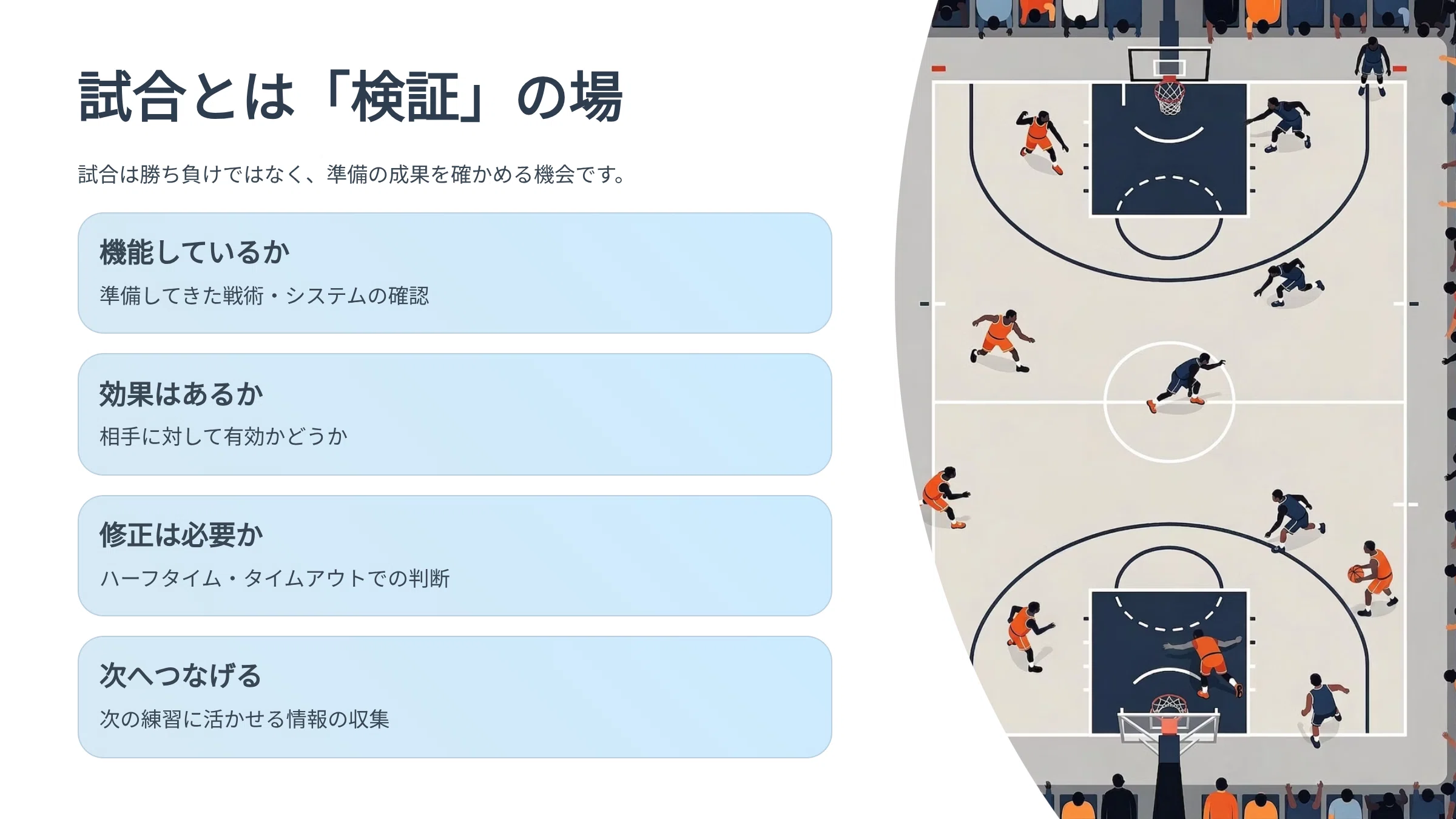 試合中、コーチは何を見ているのか？勝敗より先に見るべきものとは