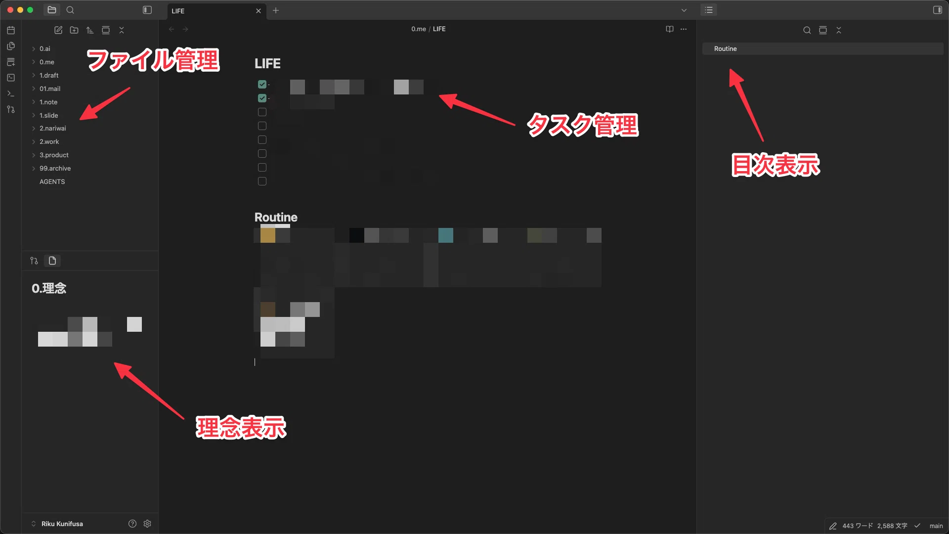 Obsidianを1年使ってたどり着いた「最終形態」｜くにふさ りく